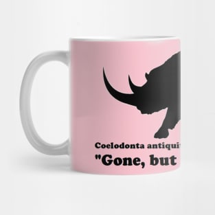 Coelodonta antiquitatis (Woolly Rhinoceros) Front Design Mug